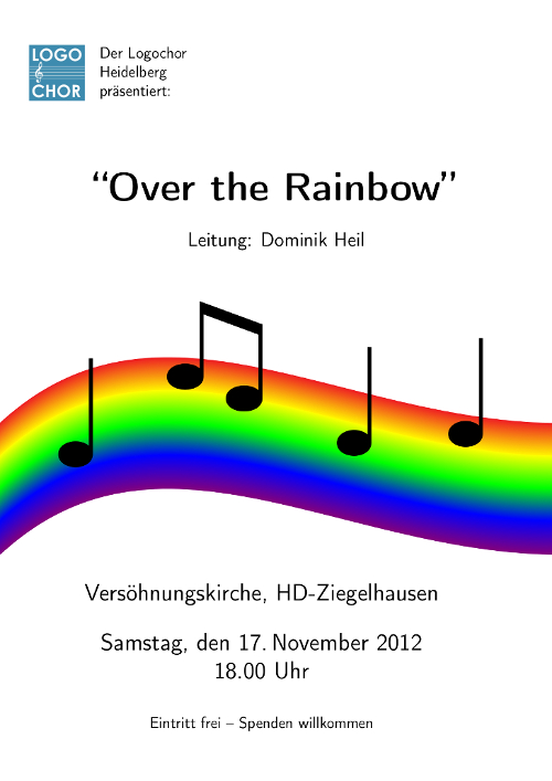 Bild 3, Plakat 2011 Auftritt 'Over the Rainbow'