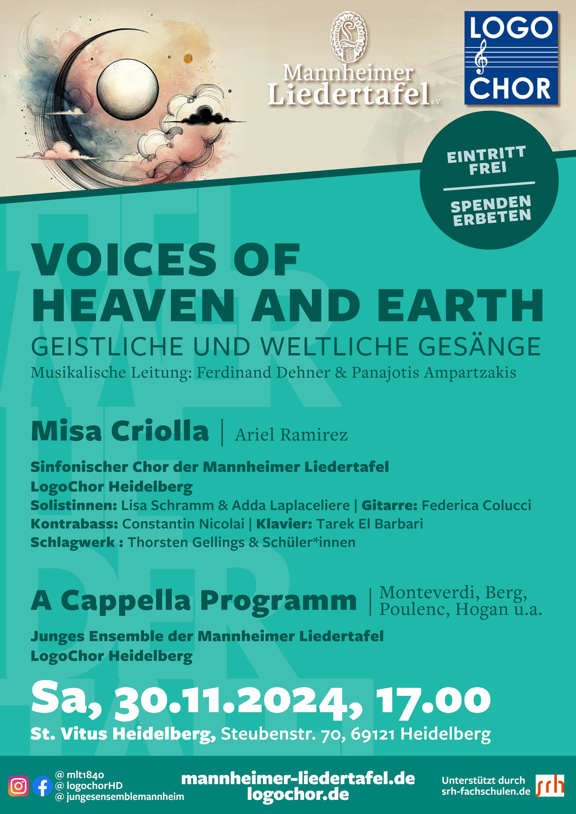 Konzertposter 'Voices of Heaven and Earth'